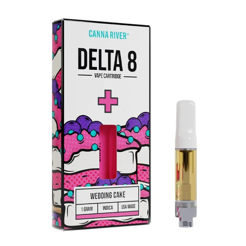 Canna River - Delta 8 Vape - Cartridge - Wedding Cake - 1g