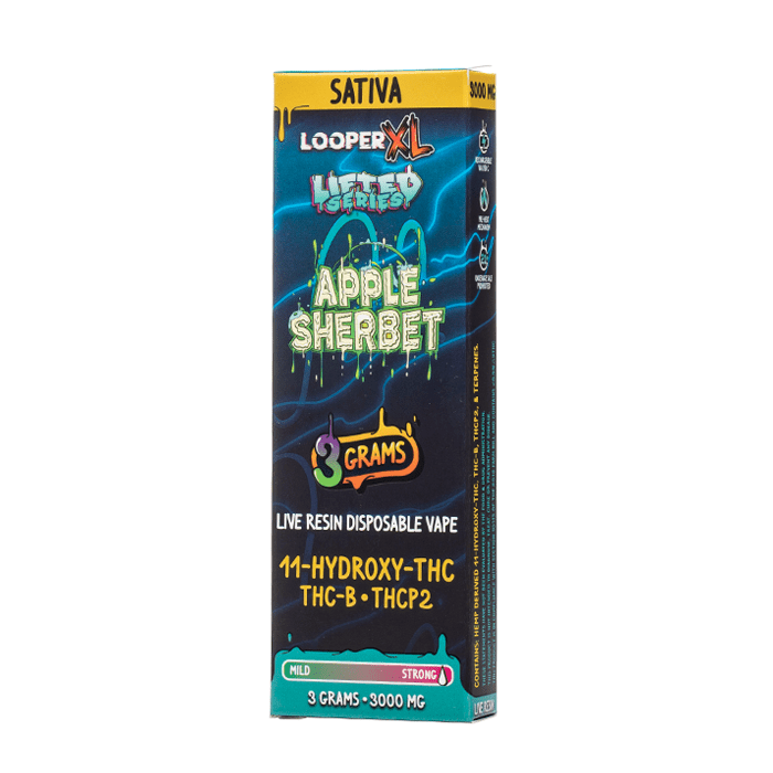 Looper XL Lifted Series Live Resin Disposable Vape 3G Apple Sherbet Sativa