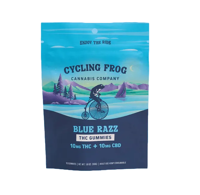 Cycling Frog Gummies 10ct bluerazz