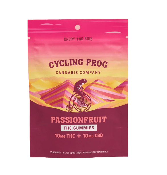Cycling Frog Gummies 10ct passionfruit