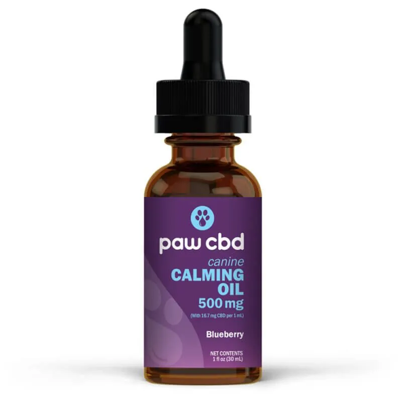 PAW CBD – Canine Calming Hemp Oil– CBD – Blueberry - 250mg / 500mg – 30ml - Image 2