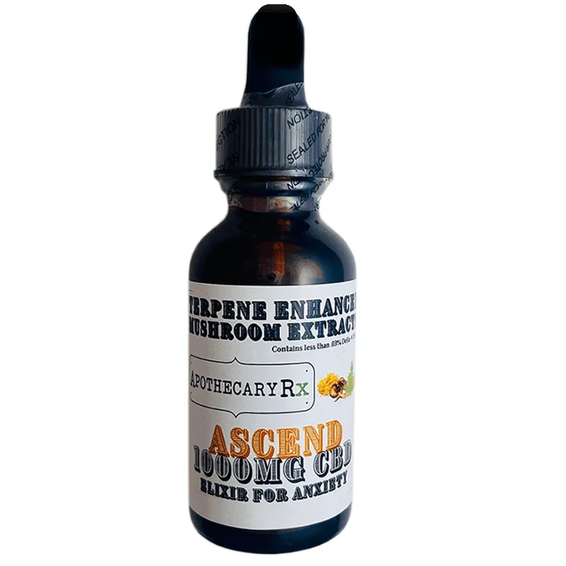 Apothecary Rx Ascend CBD Oil Tincture with Terpenes &  Mushrooms