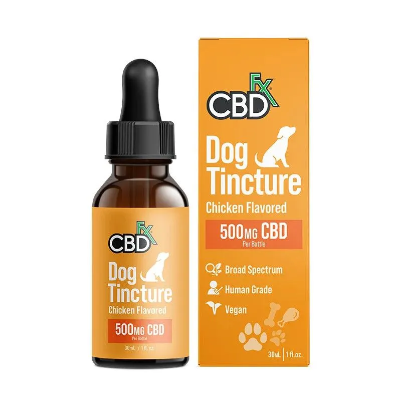 CBDfx - CBD Pet Tincture - Dog - Chicken Flavor - 500mg
