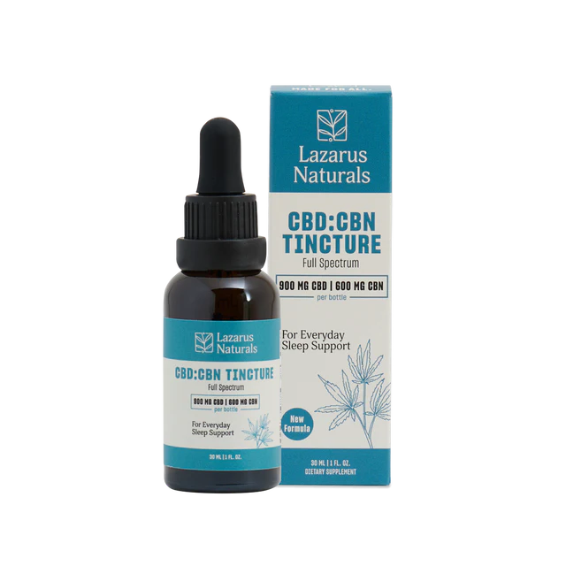 High Potency CBD Oil Tincture for Sleep - CBN - Lazarus Naturals