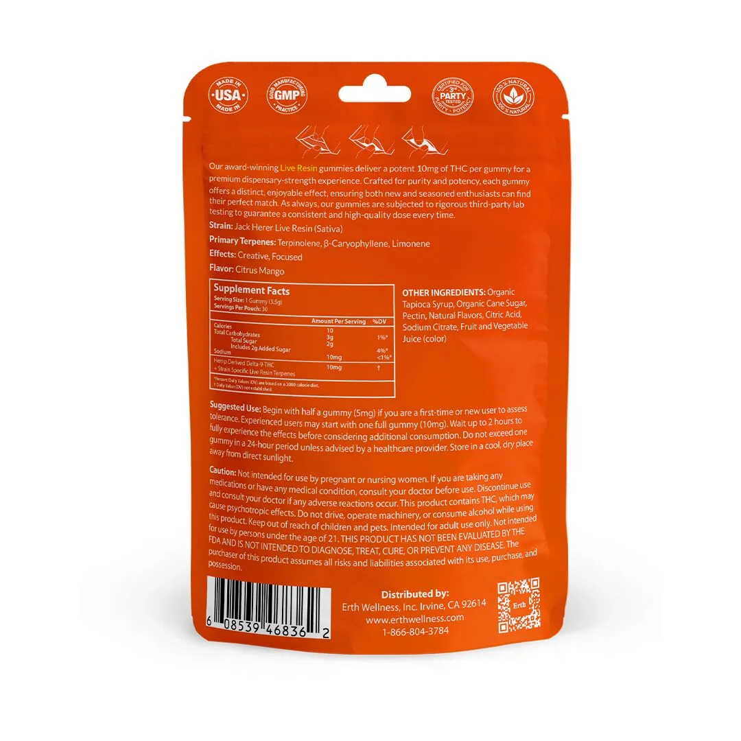 Delta 9 Gummies with Strain-Specific Terpenes - Erth Wellness - Image 10