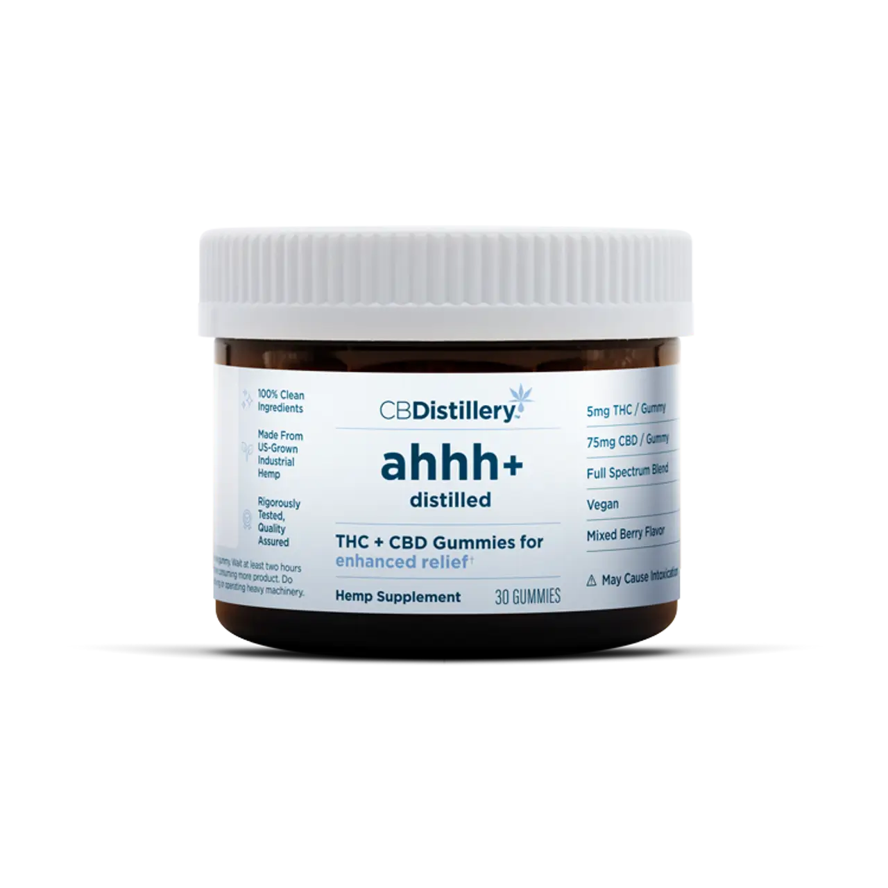 CBDistillery - Full Spectrum THC CBD Relief Gummies - Mixed Berry - 30 Count