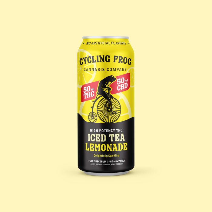 Cycling Frog Sparkling THC Lemonade, 50mg THC, 50mg CBD, 16oz – 4pk - Image 9