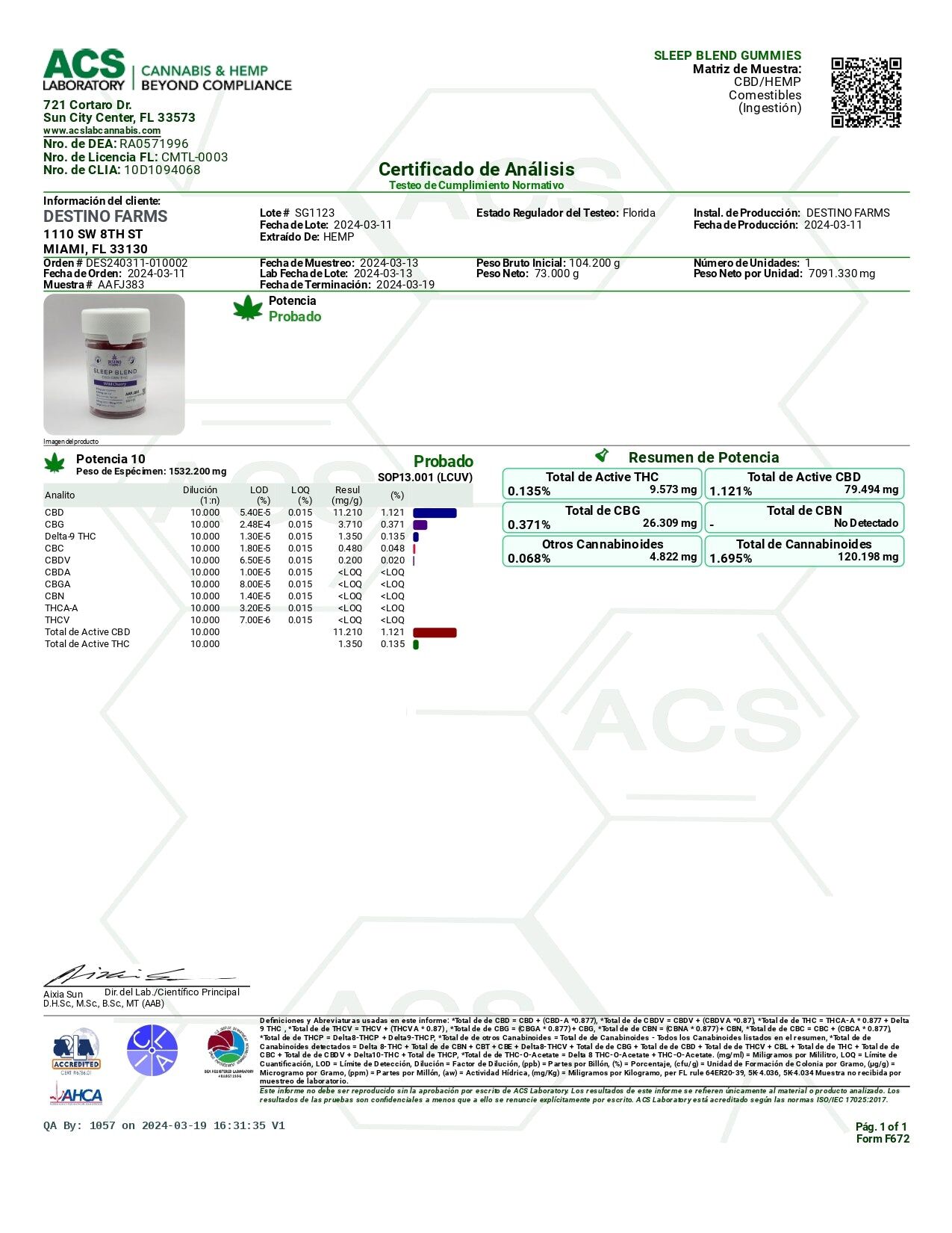 Destino Farms CBD Sleep Blend Wild Cherry 630mg - Image 2