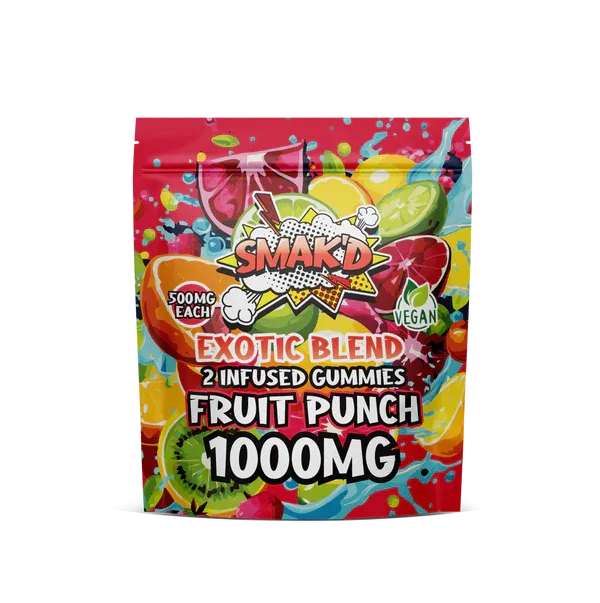 TKO Smak'd Exotic Blend Infused Delta 8 THC Gummies | 1,000 MG - Image 5