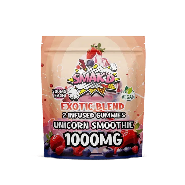 TKO Smak'd Exotic Blend Infused Delta 8 THC Gummies | 1,000 MG - Image 4
