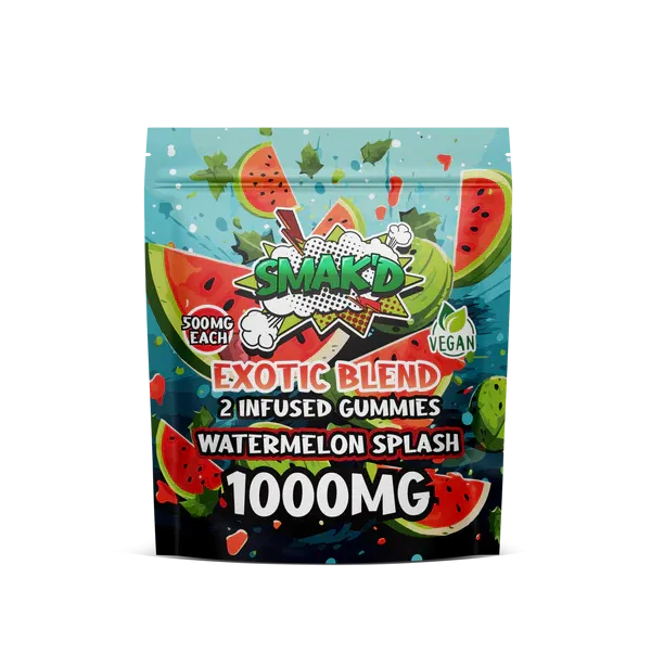 TKO Smak'd Exotic Blend Infused Delta 8 THC Gummies | 1,000 MG