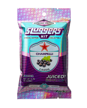 Sluggers Hit Juiced THC-A Pre Rolls 3.5G champelli cassis