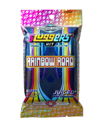 Sluggers Hit Juiced THC-A Pre Rolls 3.5G rainbow road