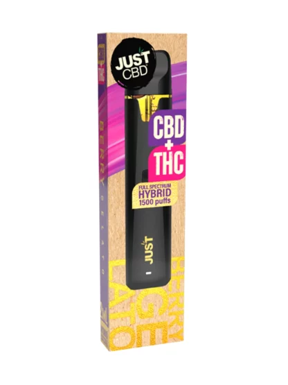 Just CBD Full Spectrum Berry Gelato CBD+THC Disposable 1500 Puffs