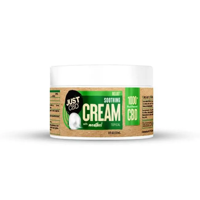 Just CBD CBD Relief Soothing Cream 1000mg Original Menthol