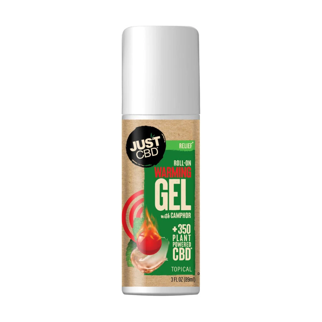 JustCBD CBD Heat Roll On Pain Relief Cream 350mg