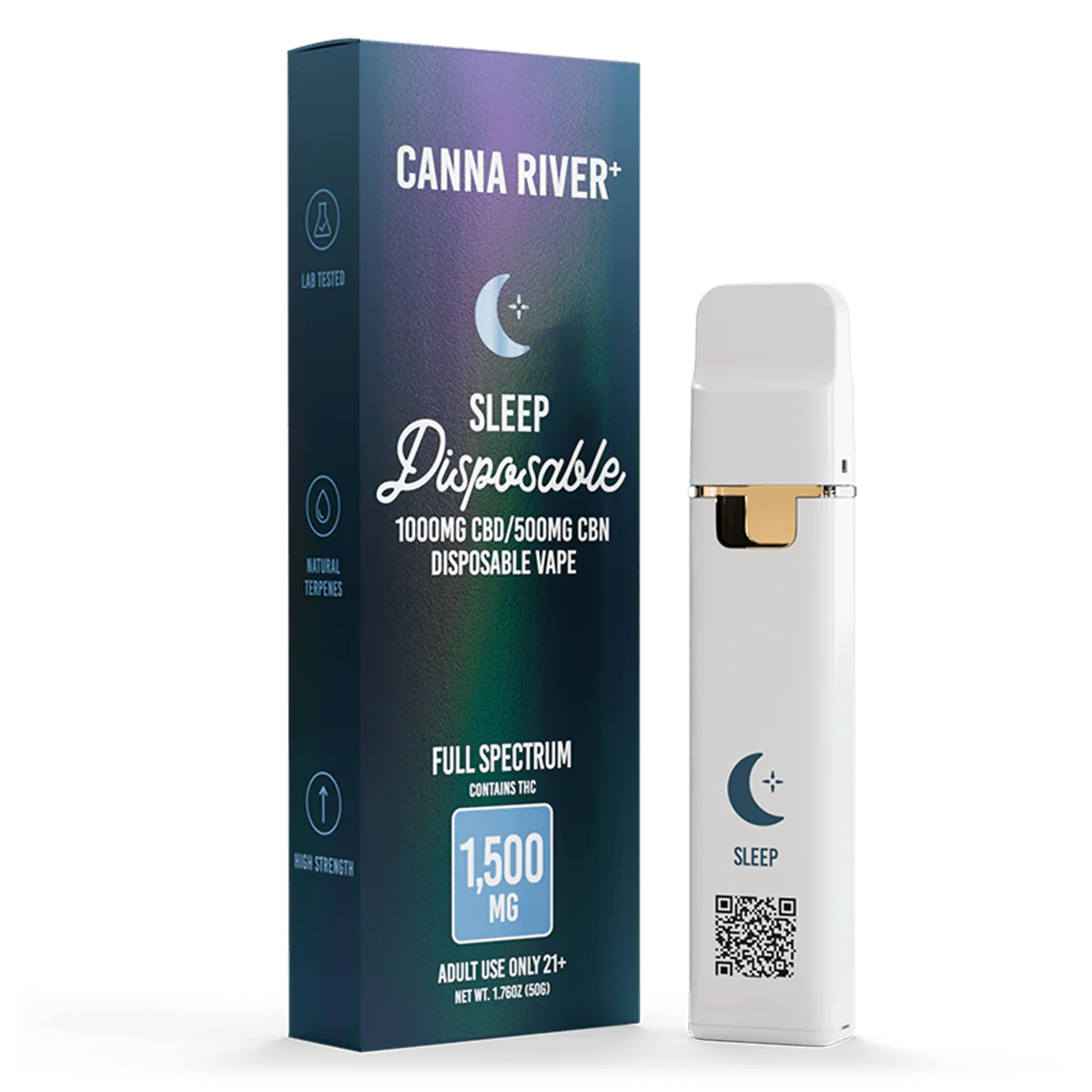 Canna River Sleep Disposable Vape | 2g Full Spectrum CBD + CBN + THC