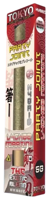 Tokyo THC Party Joint 5g – Lychee Martini | THC Exotic Blend Preroll