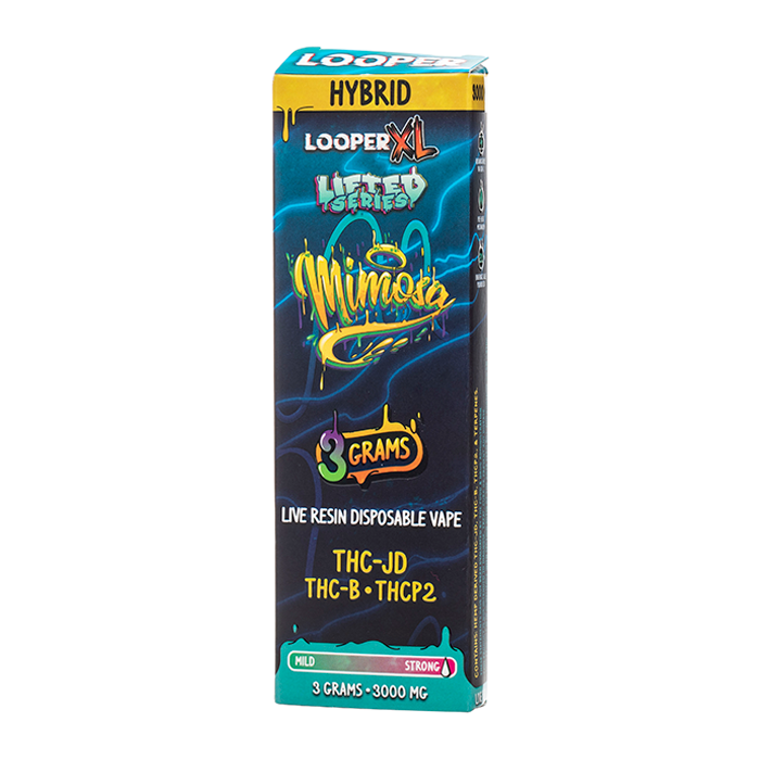 Looper – Lifted Series Disposable Vape | HHC • THCP • Delta-8 • HHCP • CBD • CBG • THCB | 3g Mimosa