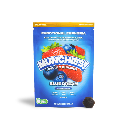 Munchies Delta 9 Gummies Blue Dream Functional Euphoria