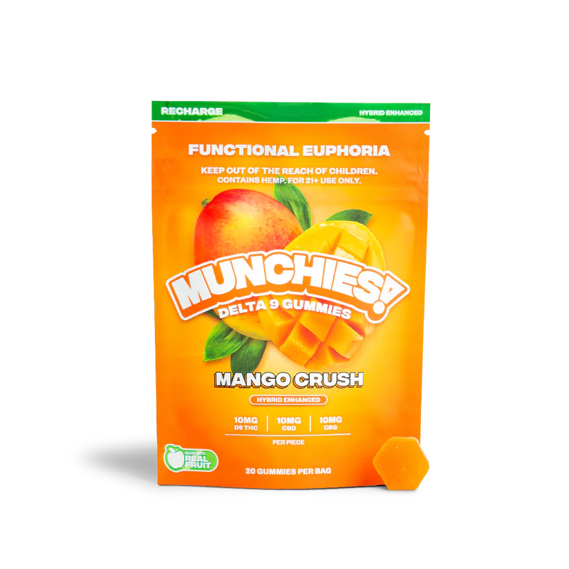 Munchies Delta 9 Gummies Mango Crush Functional Euphoria