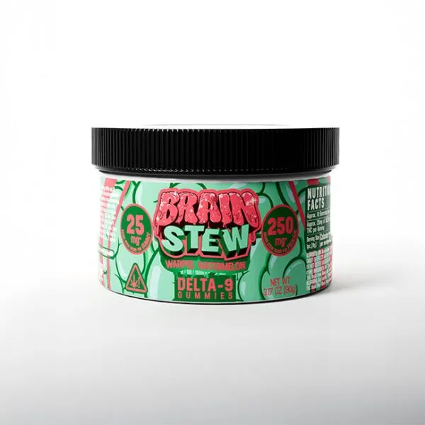 Haze Brain Stew Delta 9 Gummies 250mg Warped Watermelon