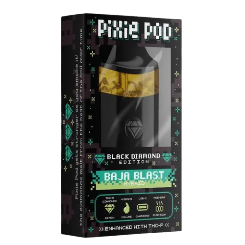 Pixie Pod Black Diamond Edition disposable vape 4ml Baja Blast hybrid