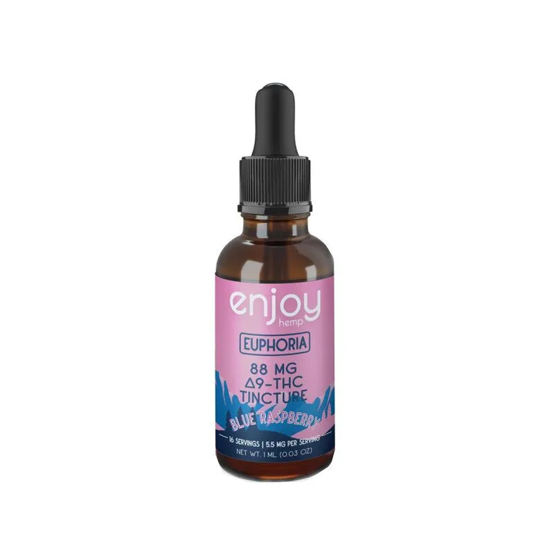 Enjoy Hemp - Delta 9 Tincture - Euphoria Blue Raspberry - 88mg