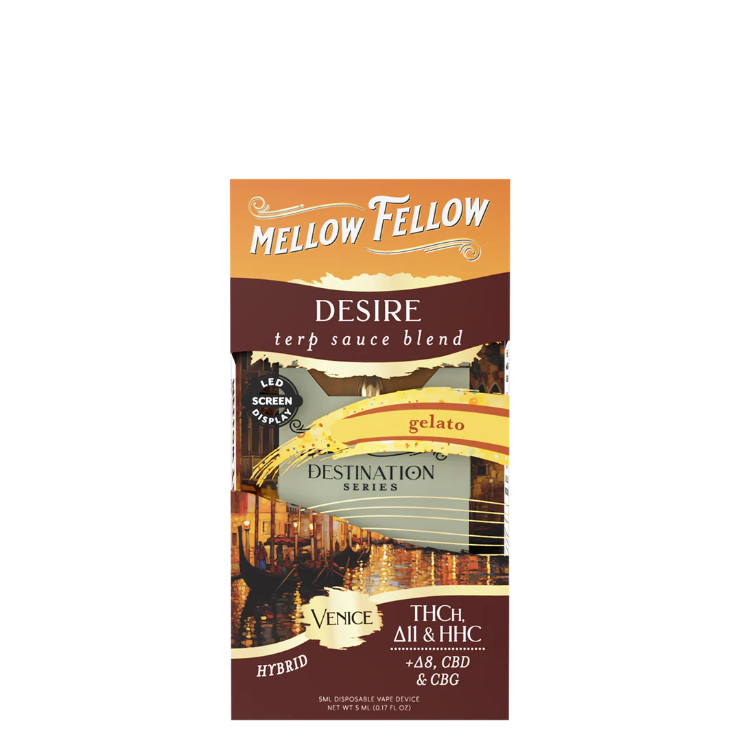 Mellow Fellow Desire Blend Terp Sauce 5ml Disposable Vape – Gelato (Hybrid)