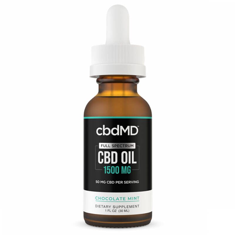 Full Spectrum CBD Oil Tincture - Chocolate Mint - cbdMD - Image 3