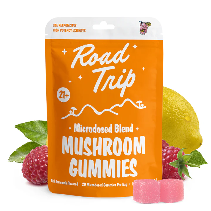 MICRODOSED Mushrooms Gummies - Pink Lemonade By Road Trip