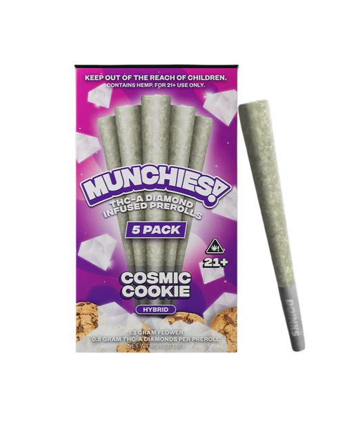 Delta Munchies – THC-A Diamond Infused Prerolls – Cosmic Cookie