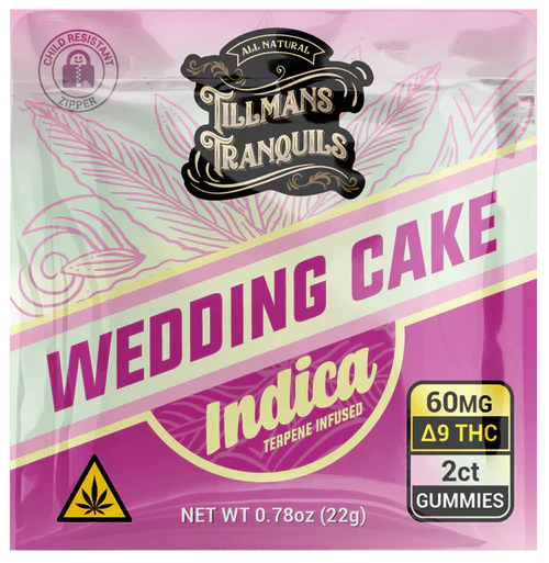 Tillmans Tranquils Wedding Cake Delta-9 THC Gummies 60mg Indica