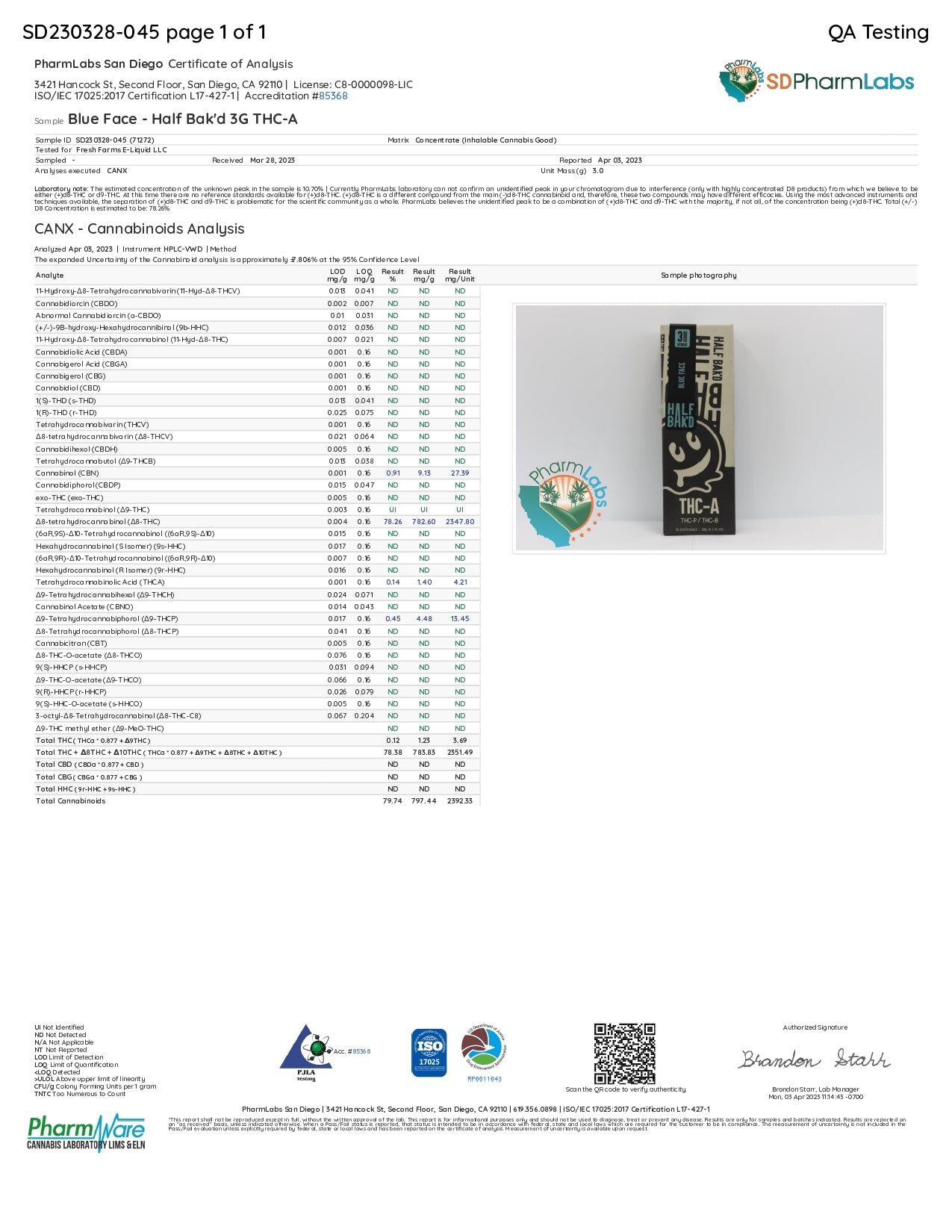 Half Bak'd THC-A 3G Disposable - Image 7