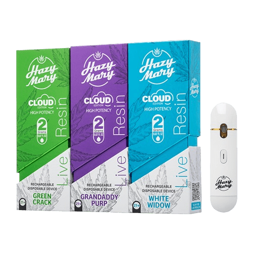 Hazy Mary 2 Grams Live Resin Cloud edition disposable Vape