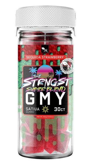 AGFN GMY THC Gummies Sequoia Strawberry Sativa 6000mg super blend cannabinoids