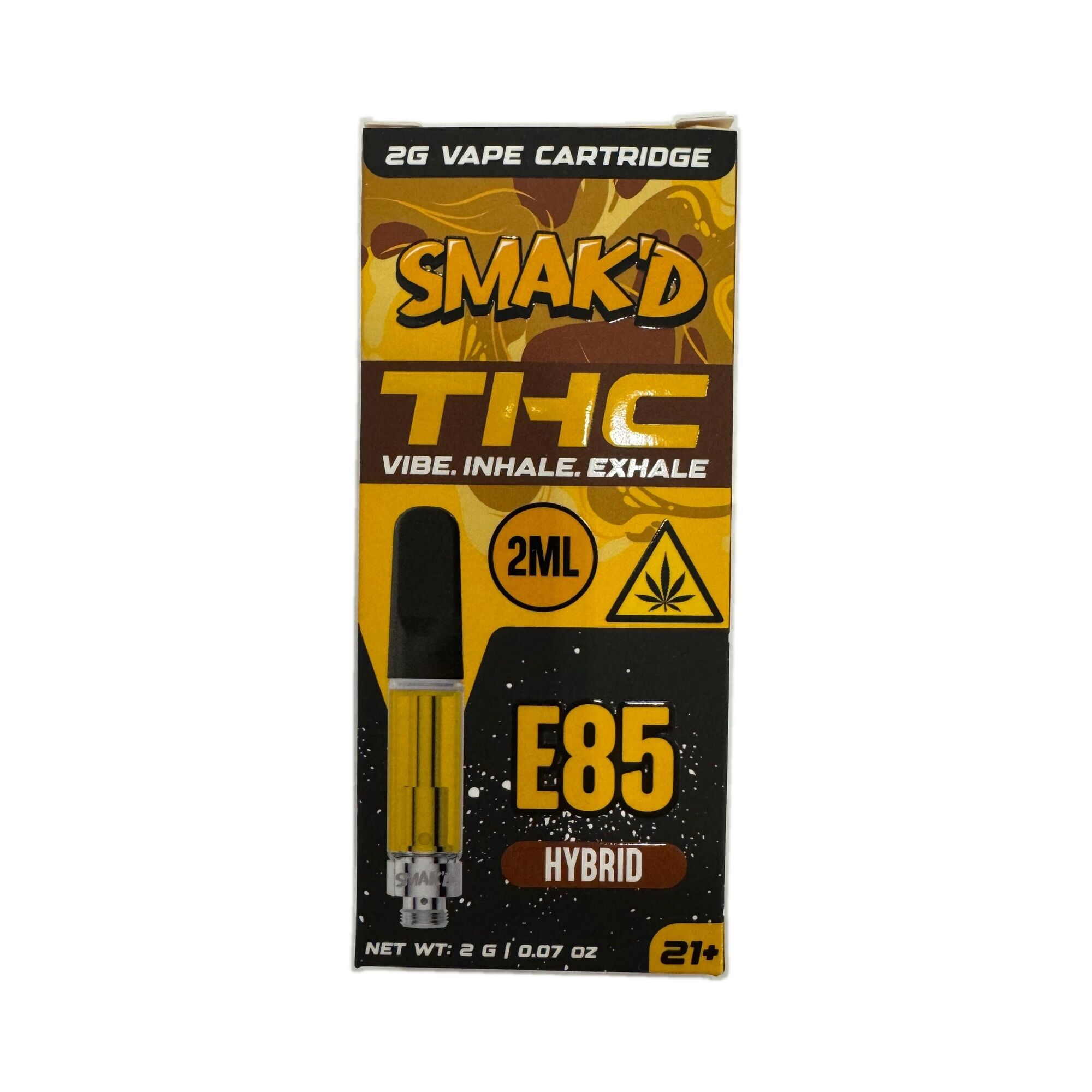 Smak’d THC Vape Cartridge 2G E85 Hybrid hemp-derived cannabinoids vape cart