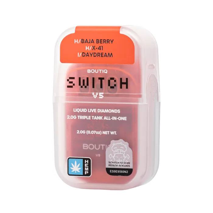 Boutiq Switch V5 THCP Disposable 2G Baja Berry X-41 Day Dream