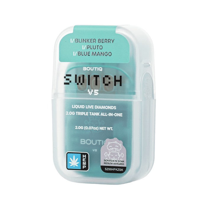 Boutiq Switch V5 THCP Disposable 2G Blinker Berry Pluto Blue Mango