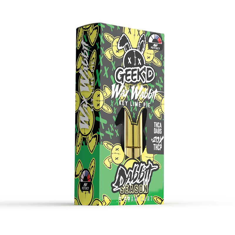 Delta 8:THC-P:THC-A Blend Cartridge - Wax Wabbit Key Lime Pie - 500mg - By Geek'd