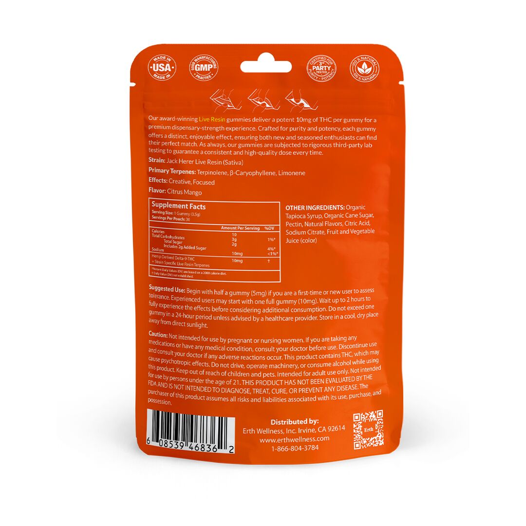 Delta 9 Gummies with Strain-Specific Terpenes - Erth Wellness - Image 10