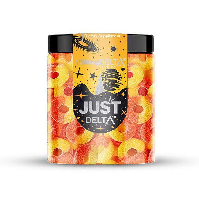 JustDelta - Delta 10 Gummies - Peach Rings - 250mg-1000mg - Image 2