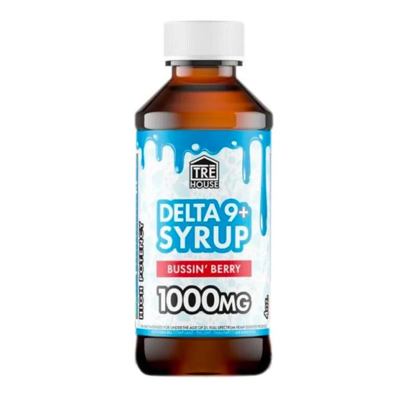 Delta 9 + Delta 8 THC Syrup - Bussin Berry - 1000mg - TRĒ House