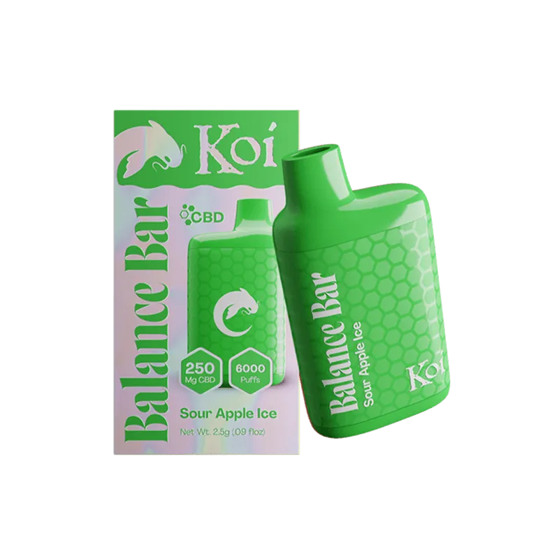 Koi CBD - CBD Vape Pen - Balance Bar - Sour Apple Ice