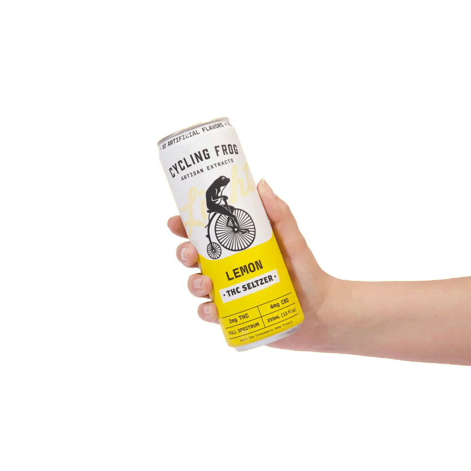 Cycling Frog THC Seltzer 2mg Thc - 4mg Cbd