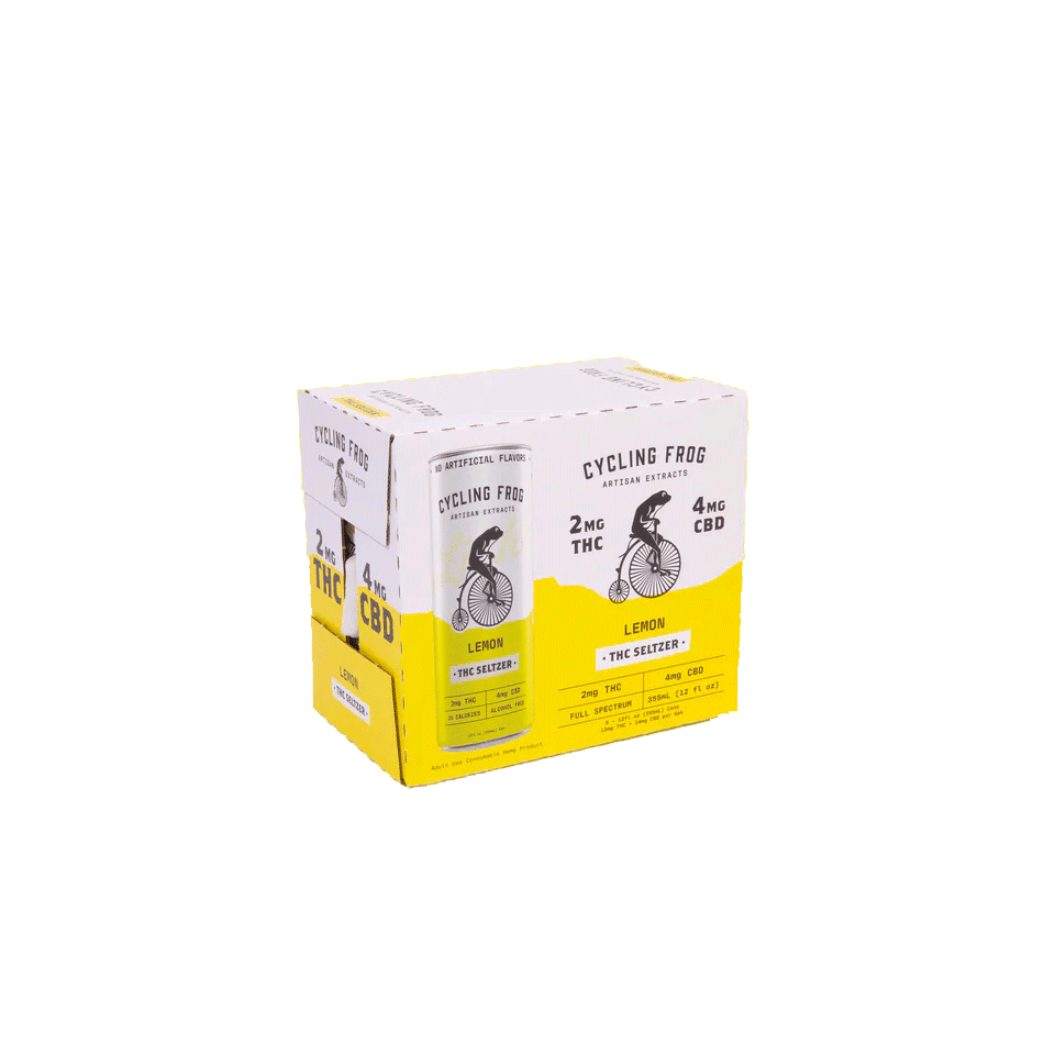 Cycling Frog THC Seltzer 2mg Thc - 4mg Cbd