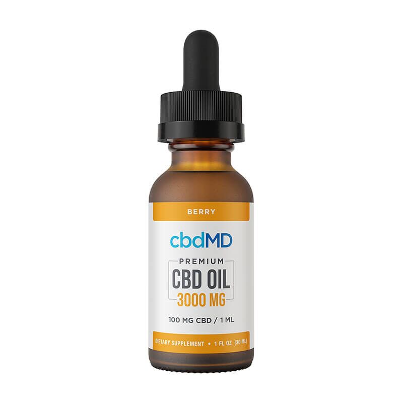 cbdMD - CBD Tincture - Broad Spectrum Berry - 3000mg