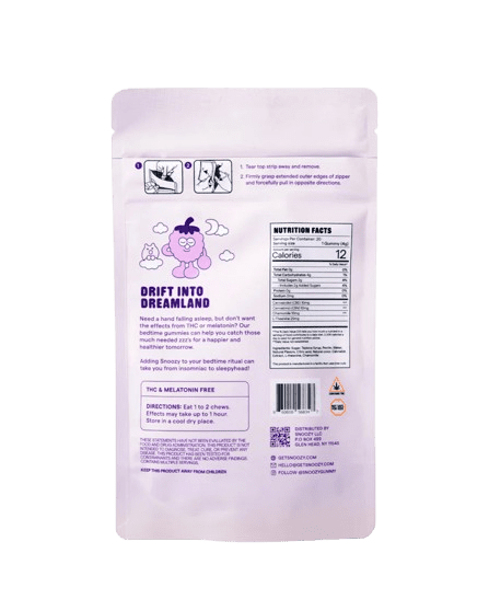 CBD + CBN Gummies Good Night's Sleep THC Free - Snoozy - Image 3