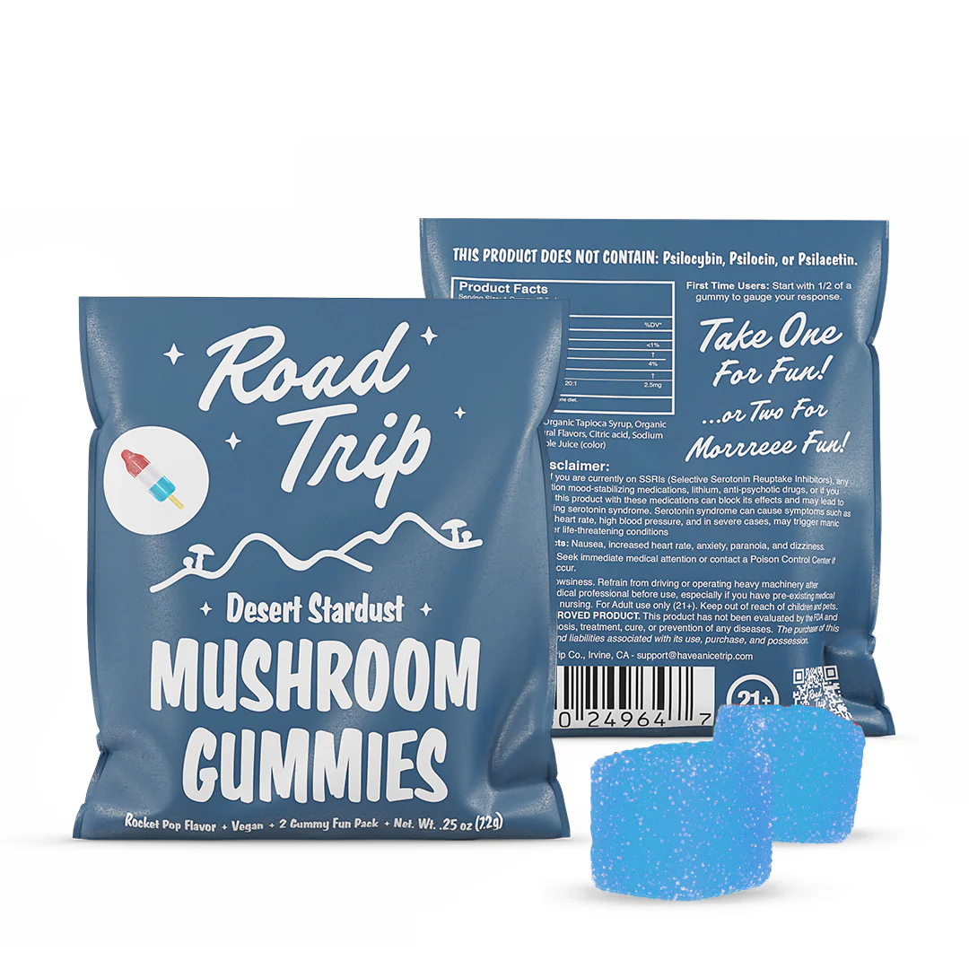 Road Trip Desert Stardust Mushroom Gummies - Rocket Pop1