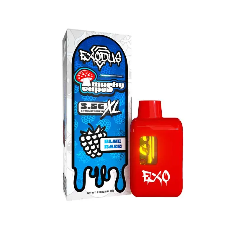 Exodus Mushy Vapes Mushroom Disposable XL 3.5g Blue Razz